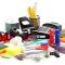 Large Group of Office Supply on White Background Large Group of Office Supply on White Background